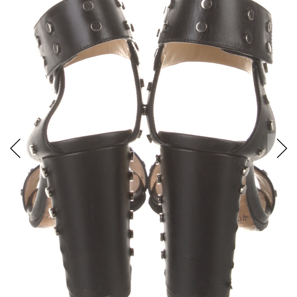 Jimmy Choo Black Studded Sandals - Picture 4 of 5